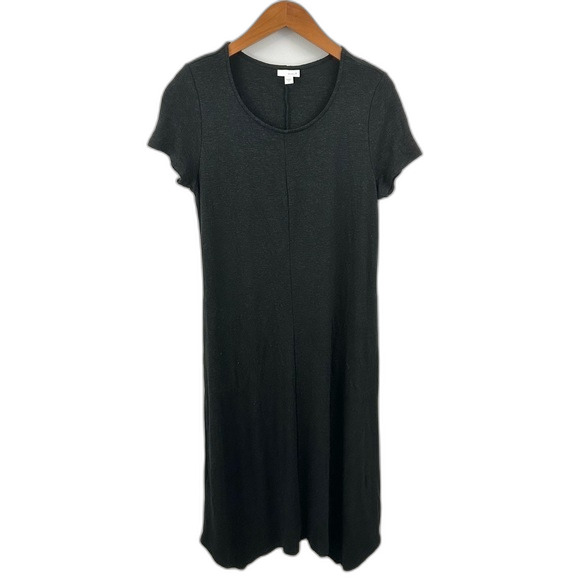 Pure Jill Short Sleeve Linen Blend Midi Dress Size Small - Picture 1 of 14